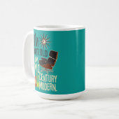 Ich bin nicht alt, ich bin Mitte des Jahrhunderts  Kaffeetasse (Vorderseite Links)