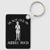 Ich bin nicht alt - ich bin mittelalt schlüsselanhänger (Rückseite)