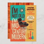 Ich bin nicht alt, ich bin Mittelalter Moderne Par Einladung (Vorne/Hinten)