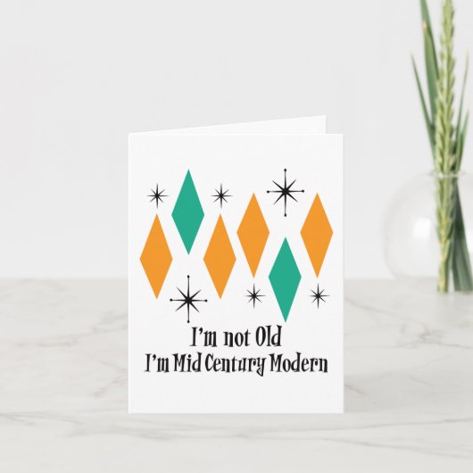 Ich bin nicht alt, ich bin mittelalterliche modern karte (Vorderseite)