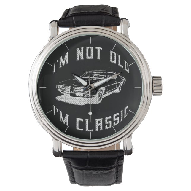 Ich bin nicht alt, ich bin schwarz armbanduhr (Vorderseite)