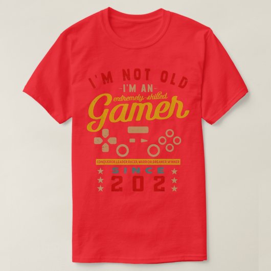Ich bin nicht alt im a Geschickte 2024VideogameGam T-Shirt (Design vorne)