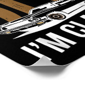 Ich bin nicht alt im Clic Funny Car Graphics Day Poster (Ecke)