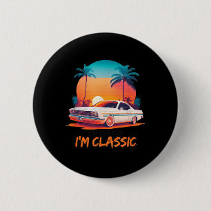 Ich bin nicht alt im Clic , lustige Autos Grafik,  Button