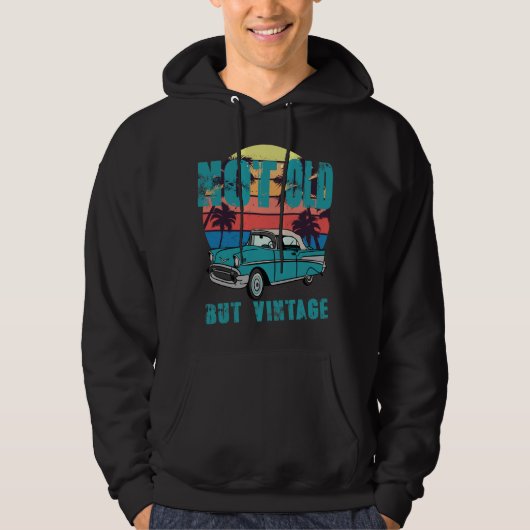 Ich bin nicht alt im klassischen Vespa Scooter (Bl Hoodie (Vorderseite)