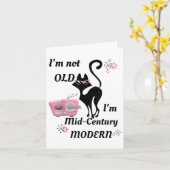 Ich bin nicht alt im Mitte des Jahrhunderts modern Karte (Gelbe Blume)