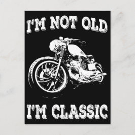 Ich bin nicht alt und ich bin ein Vintager Klassik Postkarte
