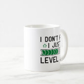 Ich bin nicht älter als nur Level Up Kaffeetasse (VorderseiteRechts)
