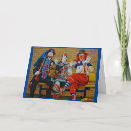 Ich bin nicht am Clownvalentag Feiertagskarte