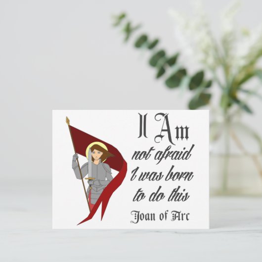 Ich bin nicht ängstlich - Mitglied der Arc Postkarte (Stehend Vorderseite)