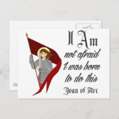 Ich bin nicht ängstlich - Mitglied der Arc Postkarte (Vorne/Hinten)