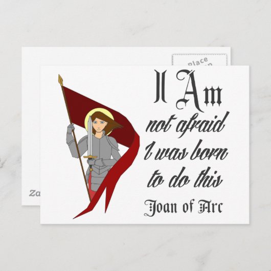 Ich bin nicht ängstlich - Mitglied der Arc Postkarte (Vorne/Hinten)