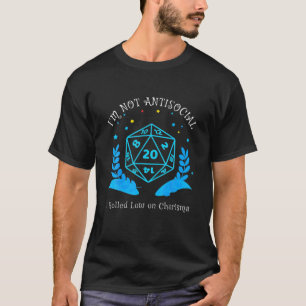 Ich bin nicht antisozial, ich habe mich auf Charis T-Shirt