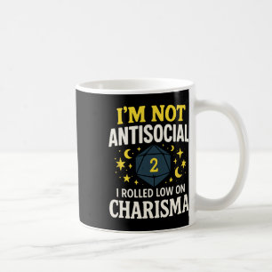 Ich bin nicht asozial - Lustiger Tabletop-RPG-Spie Kaffeetasse