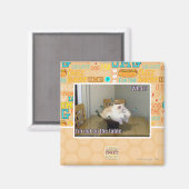 Ich bin nicht auf dem Tisch Magnet (Vorderseite/Rückseite)