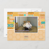 Ich bin nicht auf dem Tisch Postkarte (Vorne/Hinten)