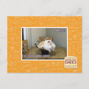 Ich bin nicht auf dem Tisch Postkarte