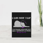 Ich bin nicht auf den Boden gereist, sah traurig a Karte (Vorderseite)