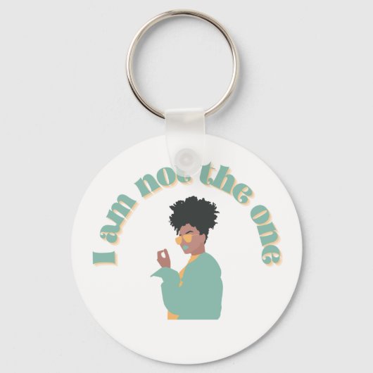 Ich bin nicht auf schlüsselanhänger (Vorderseite)