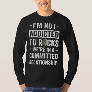 Ich bin nicht auf Steine in einem engagierten Verh T-Shirt