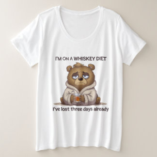 Ich bin nicht auf Whisky, ich habe bereits drei Ta Große Größe T-Shirt