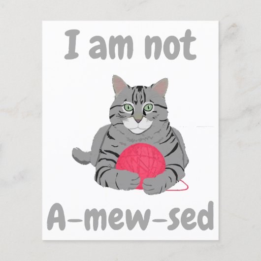 Ich bin nicht beschämt. Funny Cat chontee (Rückseite)