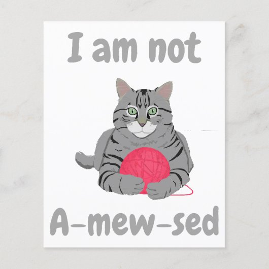 Ich bin nicht beschämt. Funny Cat chontee (Vorderseite)