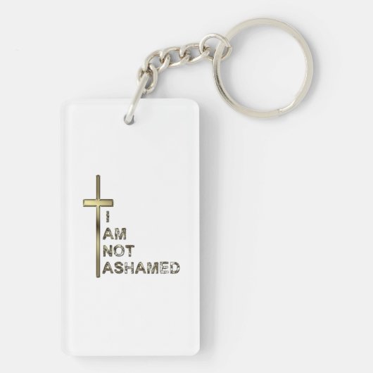 Ich bin nicht beschämt schlüsselanhänger (Rückseite)