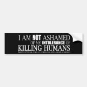 Ich bin nicht beschämter Autoaufkleber (Vorne)