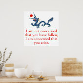 Ich bin nicht besorgt - Ausdauerangebot Poster (Küche)