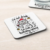 Ich bin nicht Betrunken, dass ich voller Urlaubsst Getränkeuntersetzer (Linke Seite)