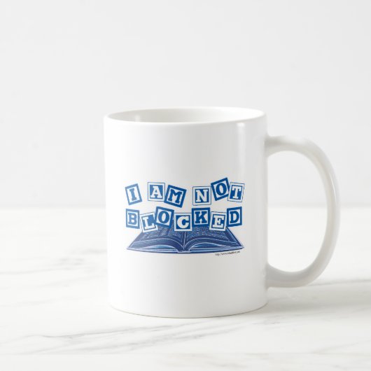 Ich bin nicht blockiert lustige Autoren Autor Bloc Kaffeetasse (Rechts)