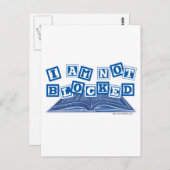 Ich bin nicht blockiert postkarte (Vorne/Hinten)