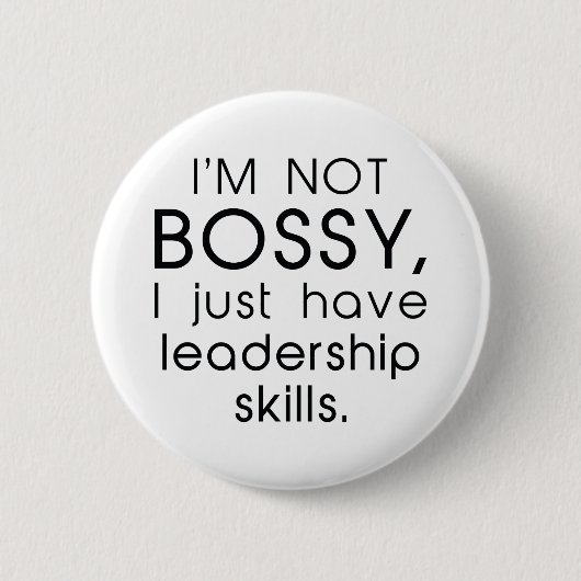 Ich bin nicht Bossy Button (Vorderseite)
