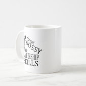 Ich bin nicht Bossy |, das ich Tasse (Vorderseite Links)