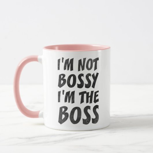 Ich bin nicht Bossy, ich bin der Boss-Kaffee Tasse (Links)