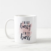 Ich bin nicht Bossy, ich bin der Boss Kaffeetasse (Links)