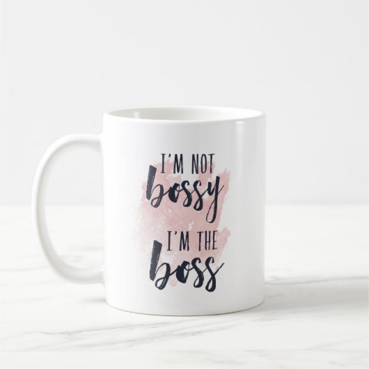 Ich bin nicht Bossy, ich bin der Boss Kaffeetasse (Links)