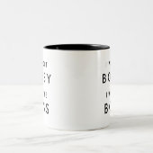 Ich bin nicht Bossy, ich bin der Boss Zweifarbige Tasse (Mittel)