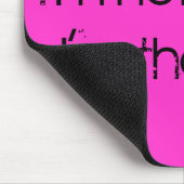 "Ich bin nicht bossy… Ich bin der Chef" mousepad (Ecke)