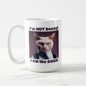 Ich bin nicht Bossy, ich bin die Boss - Funny Boss Kaffeetasse (Links)