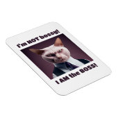 Ich bin nicht Bossy, ich bin die Boss - Funny Boss Magnet (Rechte Seite)