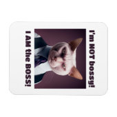 Ich bin nicht Bossy, ich bin die Boss - Funny Boss Magnet (Horizontal)