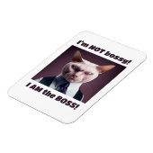 Ich bin nicht Bossy, ich bin die Boss - Funny Boss Magnet (Linke Seite)