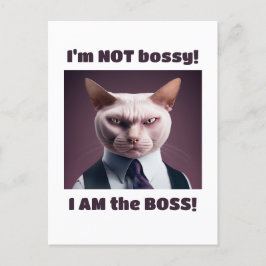 Ich bin nicht Bossy, ich bin die Boss - Funny Boss Postkarte