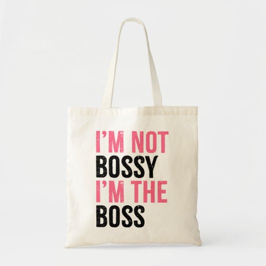 Ich bin nicht Bossy, ich bin die Boss Girls Tragetasche (Vorne)