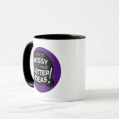 Ich bin nicht Bossy Ich habe einfach bessere Ideen Tasse (Vorderseite Links)