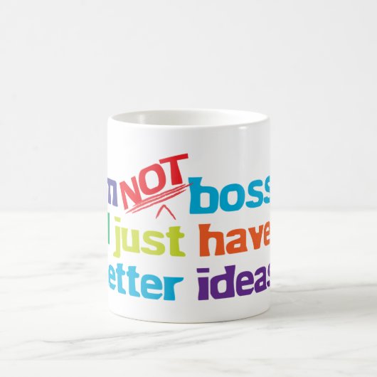 Ich bin nicht bossy. kaffeetasse (Mittel)