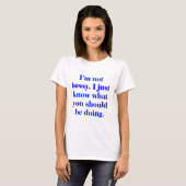 Ich bin nicht Bossy T-Shirt (Vorne ganz)