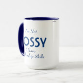 Ich bin nicht BOSSY Tasse (Vorderseite Links)